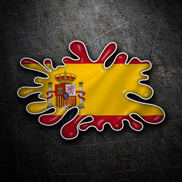 Sticker Spanien-Flagge