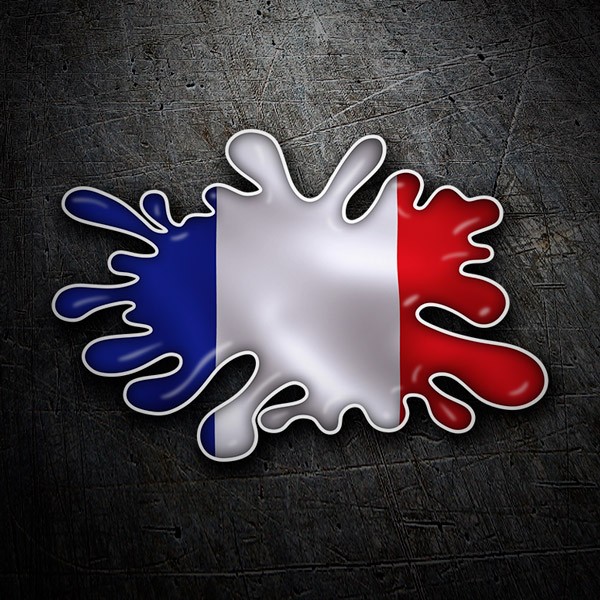 Car & Motorbike Stickers: Paint Splatter France