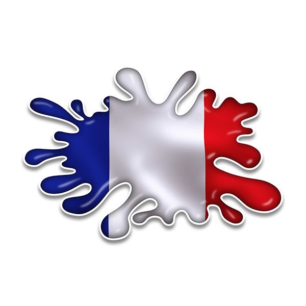 Car & Motorbike Stickers: Paint Splatter France