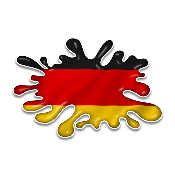 Car & Motorbike Stickers: Paint Splatter Germany