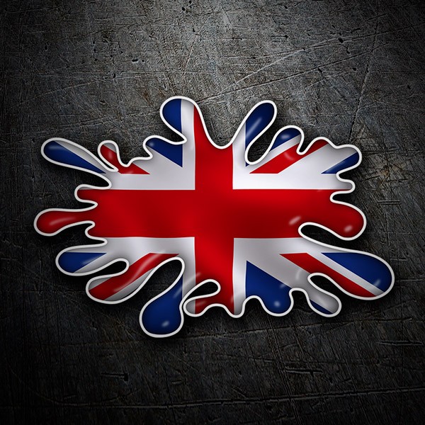 Car & Motorbike Stickers: Paint Splatter Flag