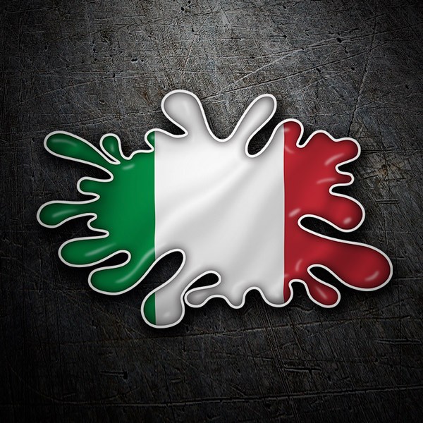 Car & Motorbike Stickers: Paint Splatter Italy