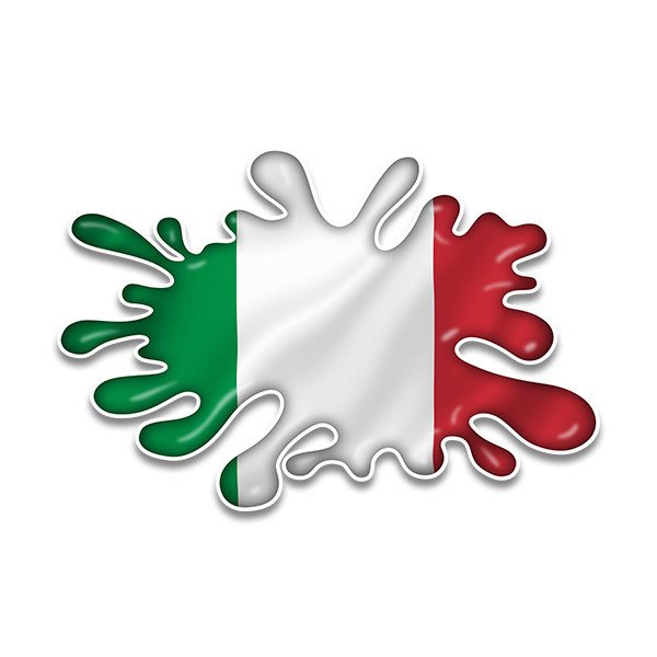 Car & Motorbike Stickers: Paint Splatter Italy