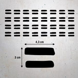 Wall Stickers: Set 48X Double Line 6