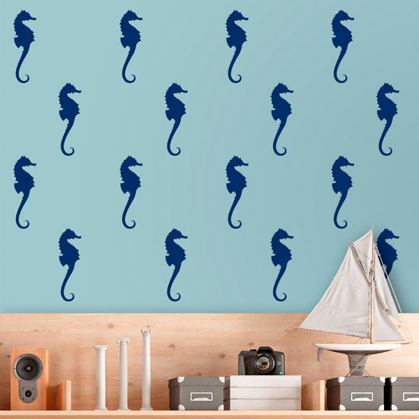 Wall Stickers: Set 15X Sea horses