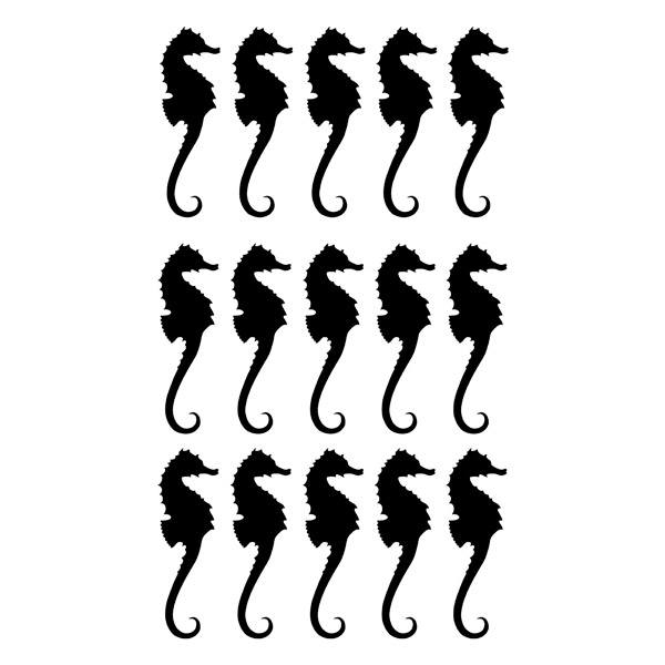 Wall Stickers: Set 15X Sea horses