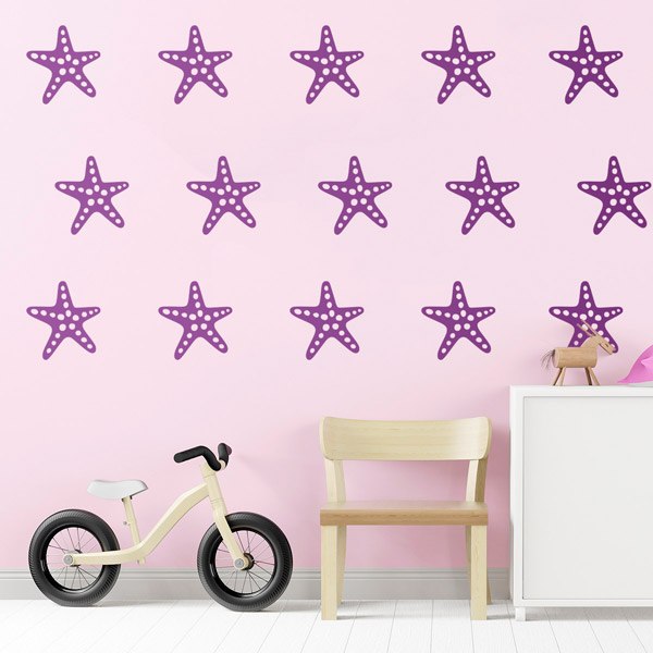 Wall Stickers: Set 12X starfish