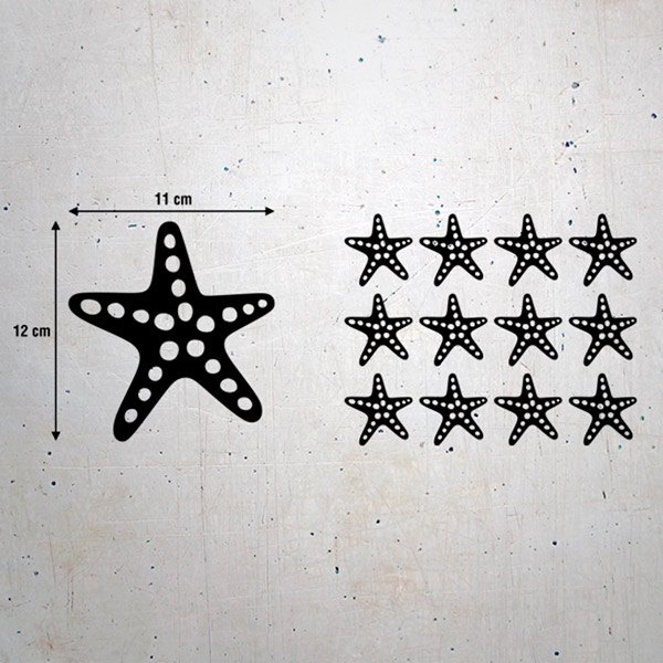 Wall Stickers: Set 12X starfish
