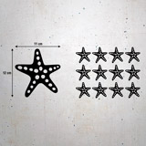 Wall Stickers: Set 12X starfish 3