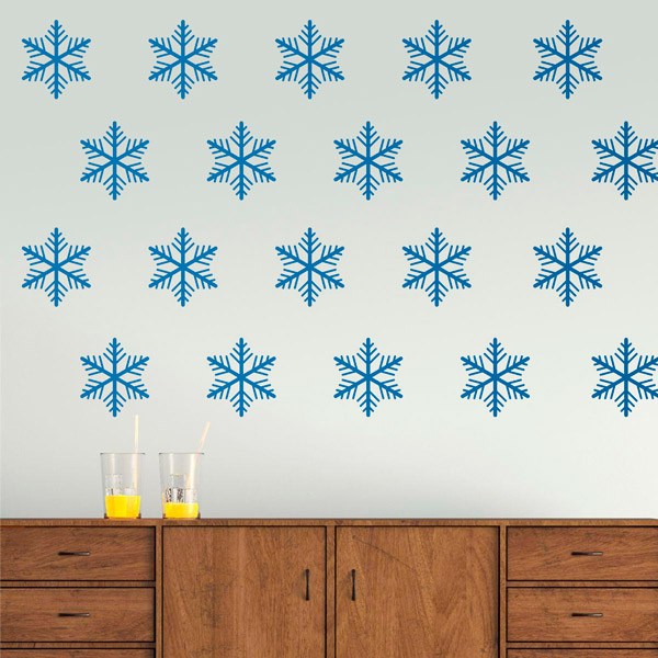 Wall Stickers: Set 12X snow flakes