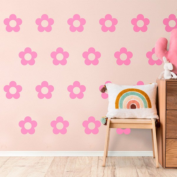 Wall Stickers: Set 12X Flowers