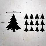 Wall Stickers: Set 12X pines 3