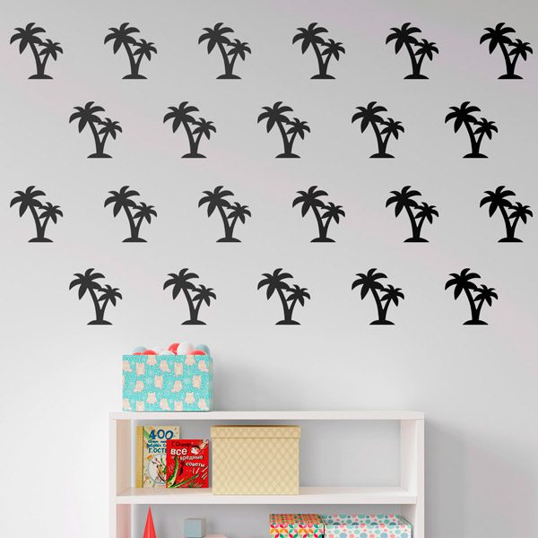 Wall Stickers: Set 12X palm trees