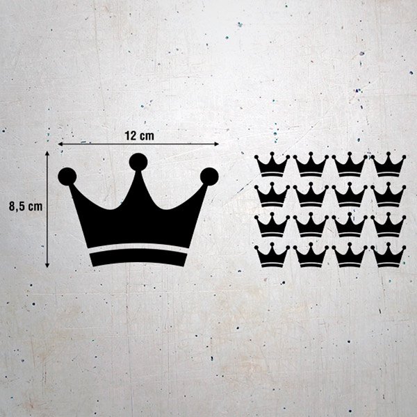 Wall Stickers: Set 16X crowns