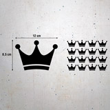 Wall Stickers: Set 16X crowns 3