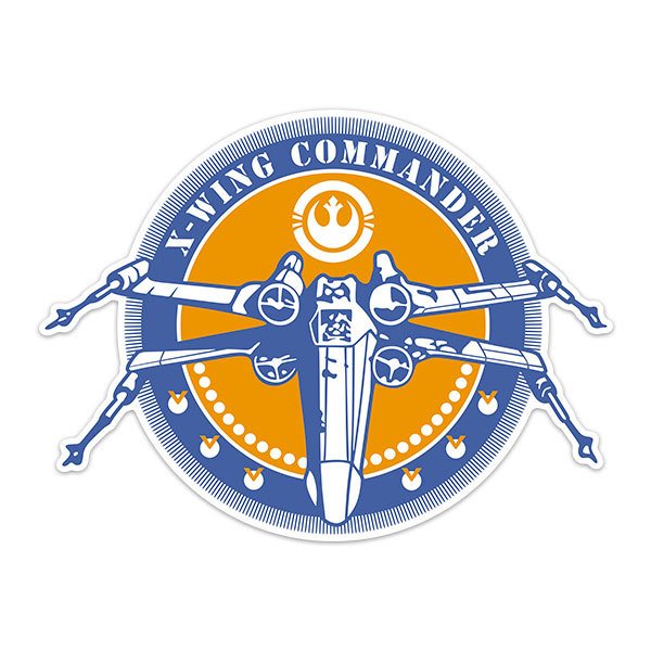 Car & Motorbike Stickers: X-Wing Commander
