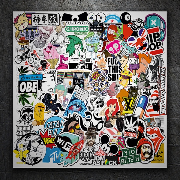 Car & Motorbike Stickers: Sticker Bomb Drugs