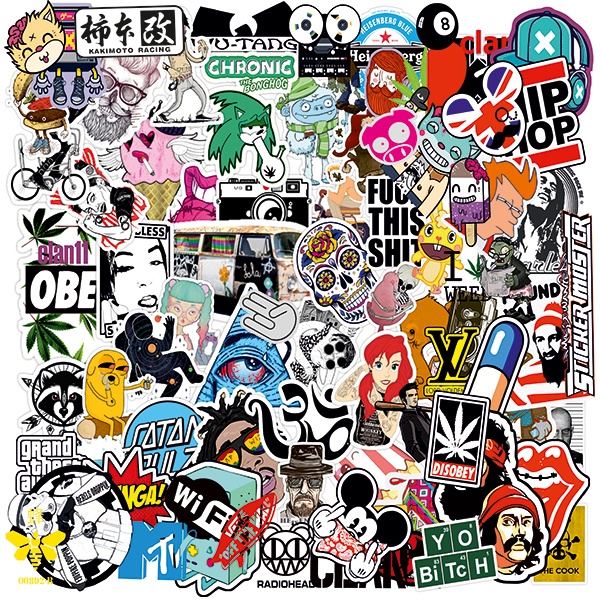 Car & Motorbike Stickers: Sticker Bomb Drugs