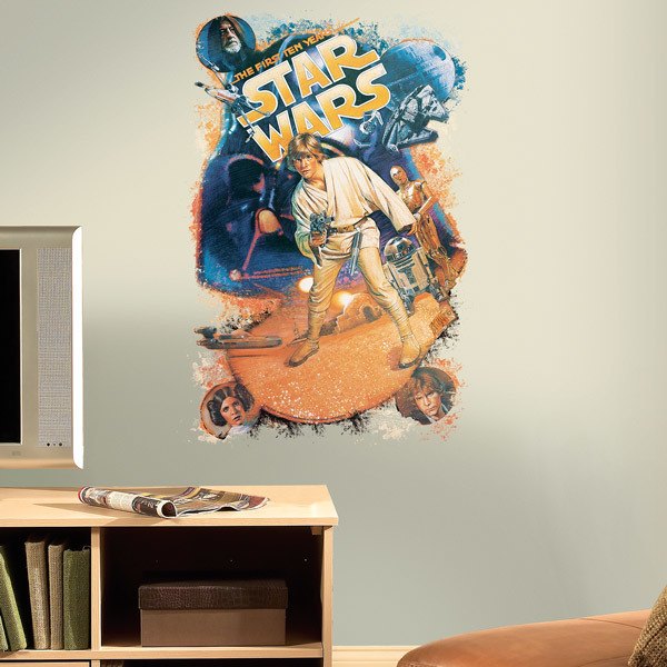 Wall Stickers: Star Wars Retro Luke Skywalker