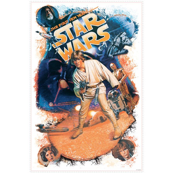 Wall Stickers: Star Wars Retro Luke Skywalker