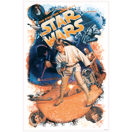 Wall Stickers: Star Wars Retro Luke Skywalker 0
