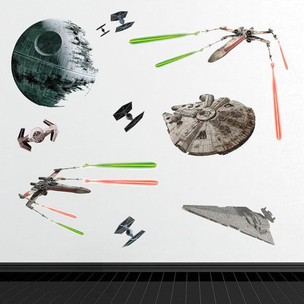 Wall Stickers: Star Wars Classic Ships