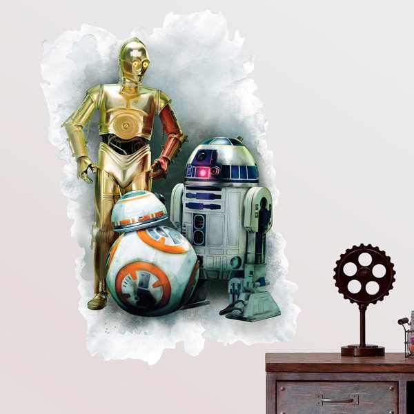 Wall Stickers: R2D2, CP30 and BB-8