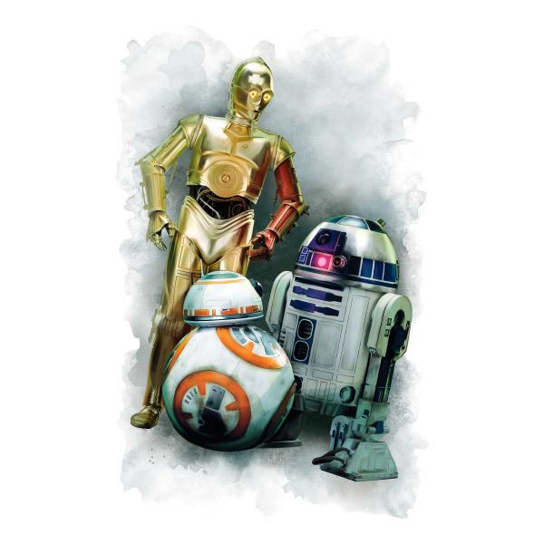 Wall Stickers: R2D2, CP30 and BB-8
