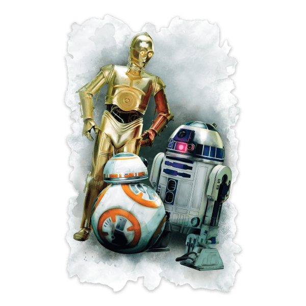 Wall Stickers: R2D2, CP30 and BB-8 0