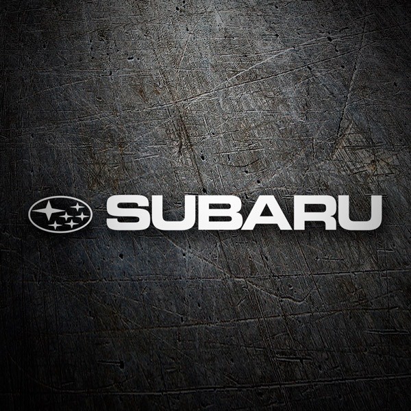Car & Motorbike Stickers: Subaru Logo and Text