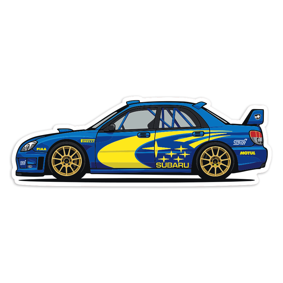 Car & Motorbike Stickers: Subaru Impreza WRC