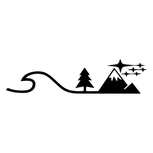 Car & Motorbike Stickers: Sea and Mountain Subaru Stars