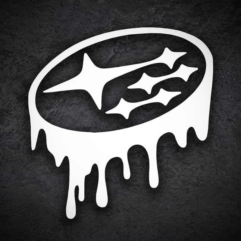Car & Motorbike Stickers: Subaru Drip Grunge Street Art