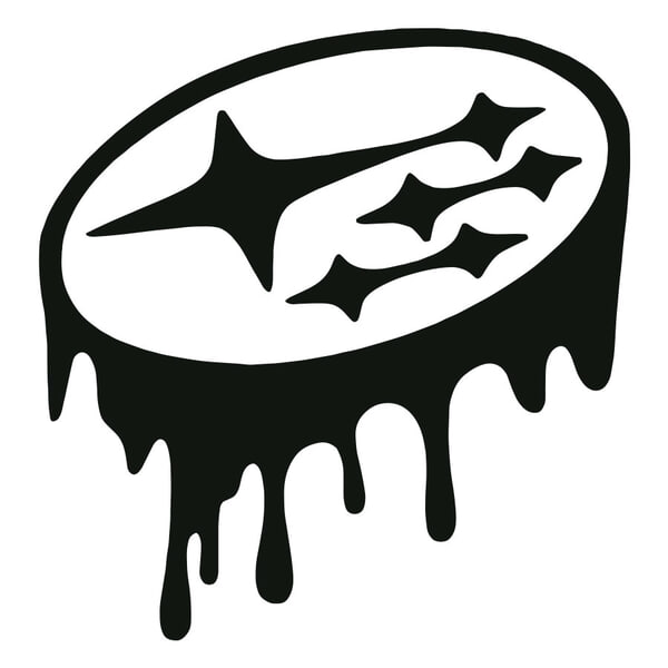 Car & Motorbike Stickers: Subaru Drip Grunge Street Art