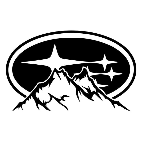 Car & Motorbike Stickers: Subaru Outdoor Mountains Logo
