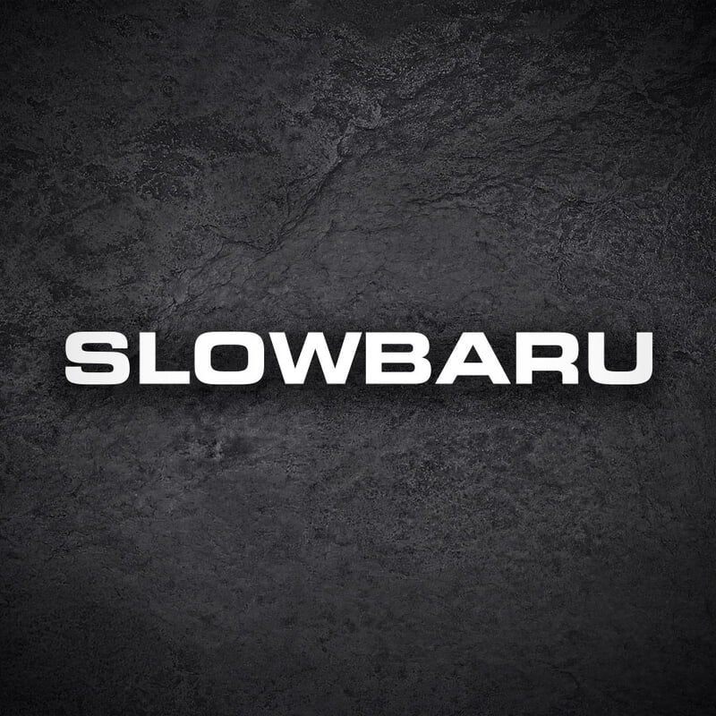 Car & Motorbike Stickers: Slowbaru Subie Life No Rush