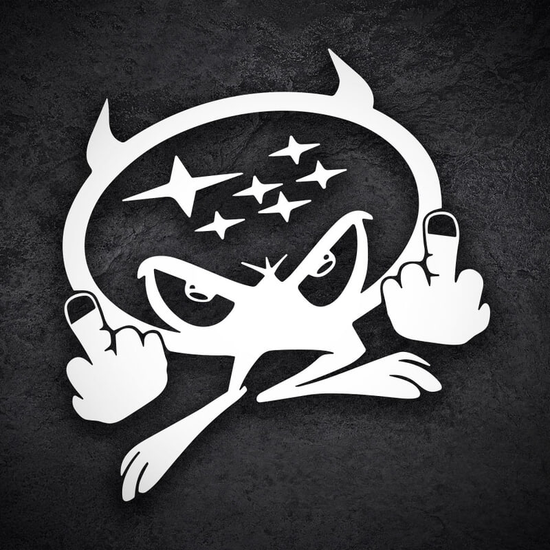 Car & Motorbike Stickers: Subaru Devil Mascot