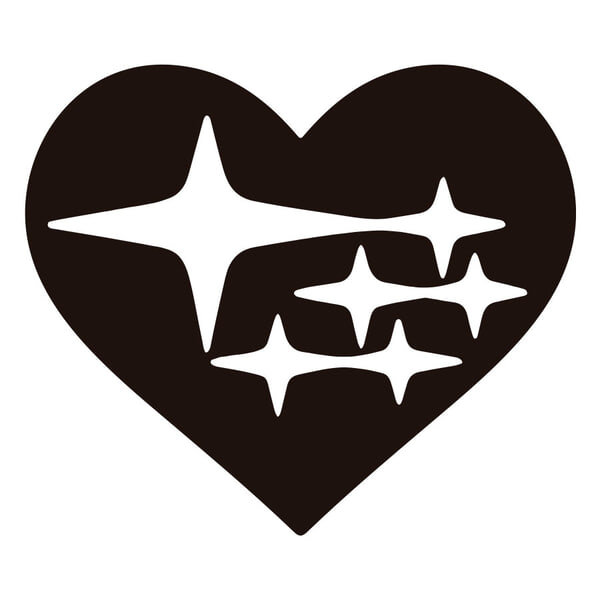 Car & Motorbike Stickers: Subaru Heart