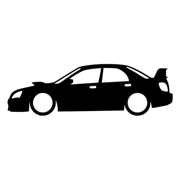 Car & Motorbike Stickers: Subaru Impreza WRX STI Silhouette