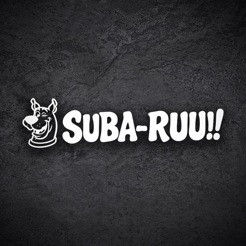 Car & Motorbike Stickers: Scooby-Doo Suba-Ruu!! Fans Subaru