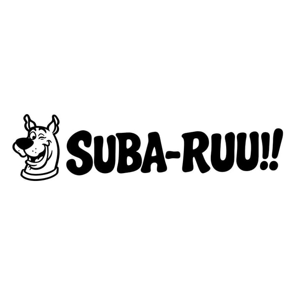 Car & Motorbike Stickers: Scooby-Doo Suba-Ruu!! Fans Subaru