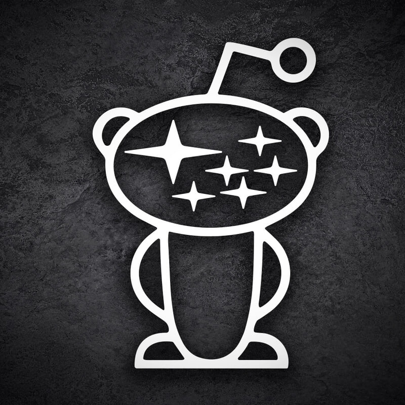 Car & Motorbike Stickers: Subaru Stars Reddit Alien Sticker