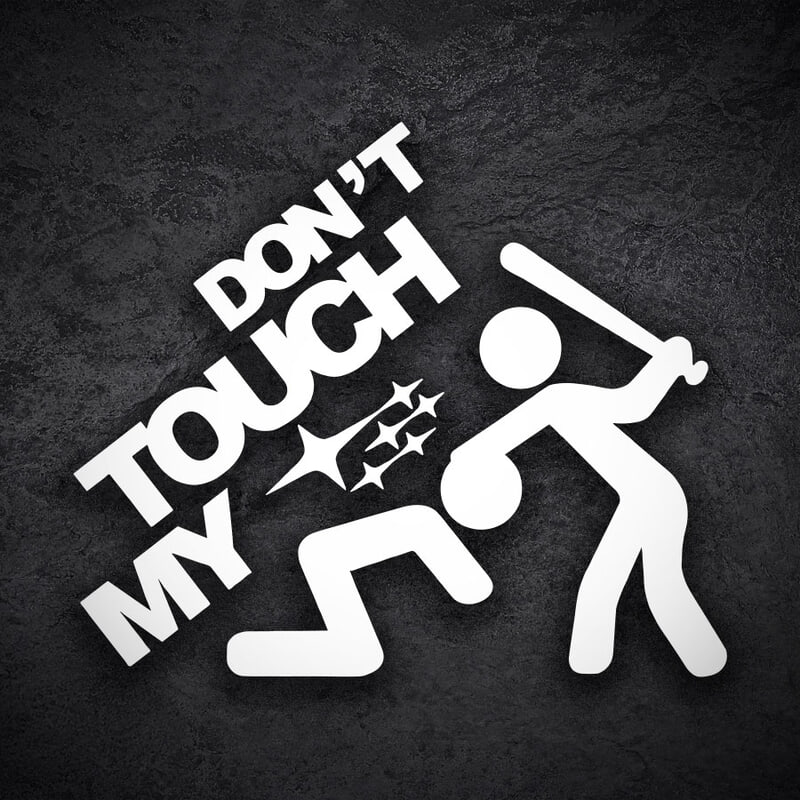 Car & Motorbike Stickers: Dont Touch My Subaru
