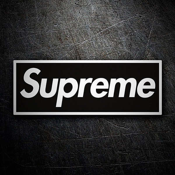 Sticker Supreme Black Muraldecal Com