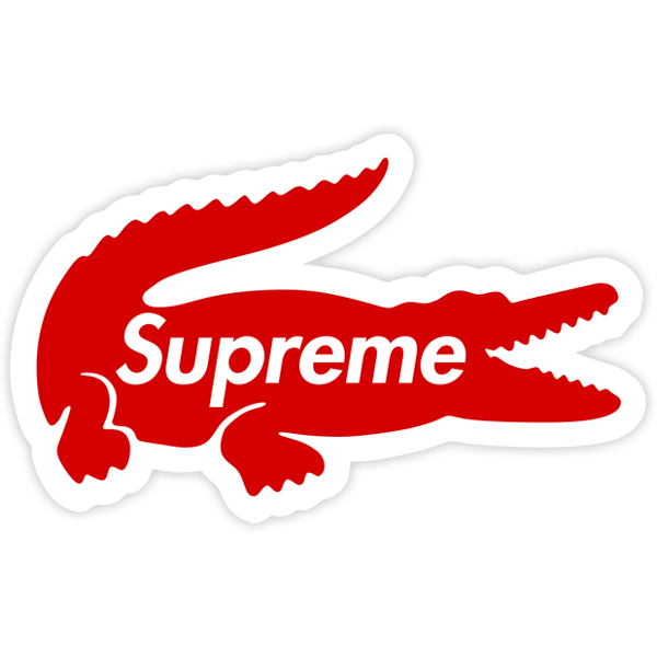Car & Motorbike Stickers: Supreme Crocodile Logo