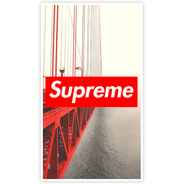Car & Motorbike Stickers: Supreme Golden Gate Bridge