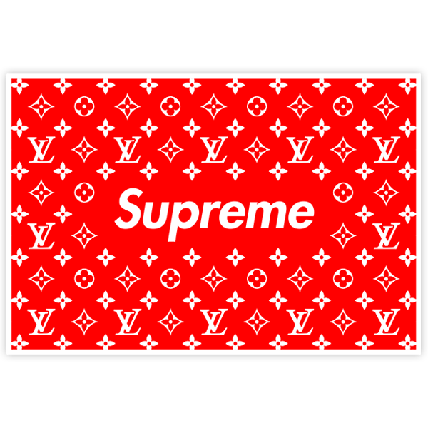 Car & Motorbike Stickers: Supreme Pattern