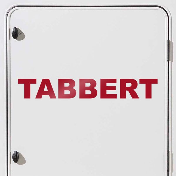Camper van decals: Tabbert