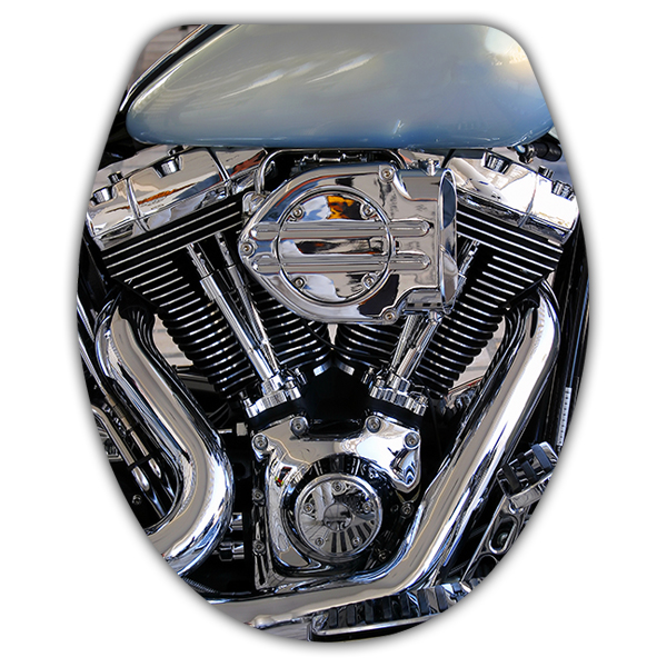 Wall Stickers: Top wc Harley engine