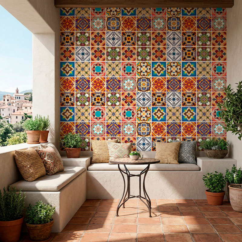 Kit 48 Tile stickers Talavera 6